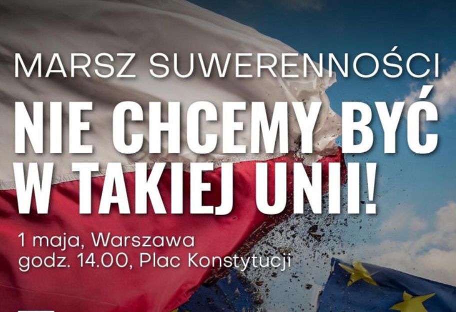 Marsz obrońców polskiej suwerenności. “Nie chcemy być w takiej Unii”