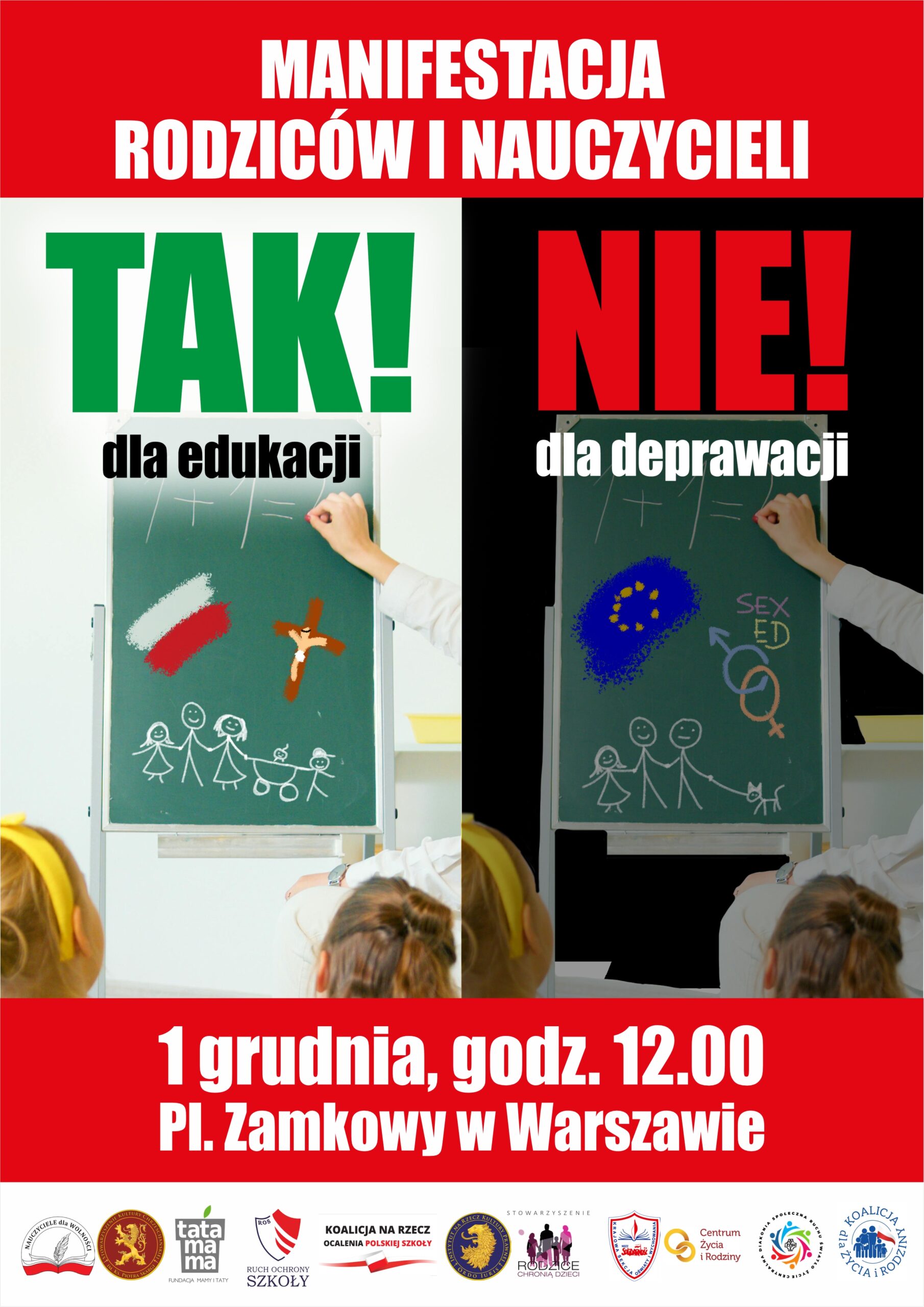 Domagamy się wycofania projektu wprowadzenia do polskich szkół “Edukacji zdrowotnej” w proponowanym przez MEN kształcie.